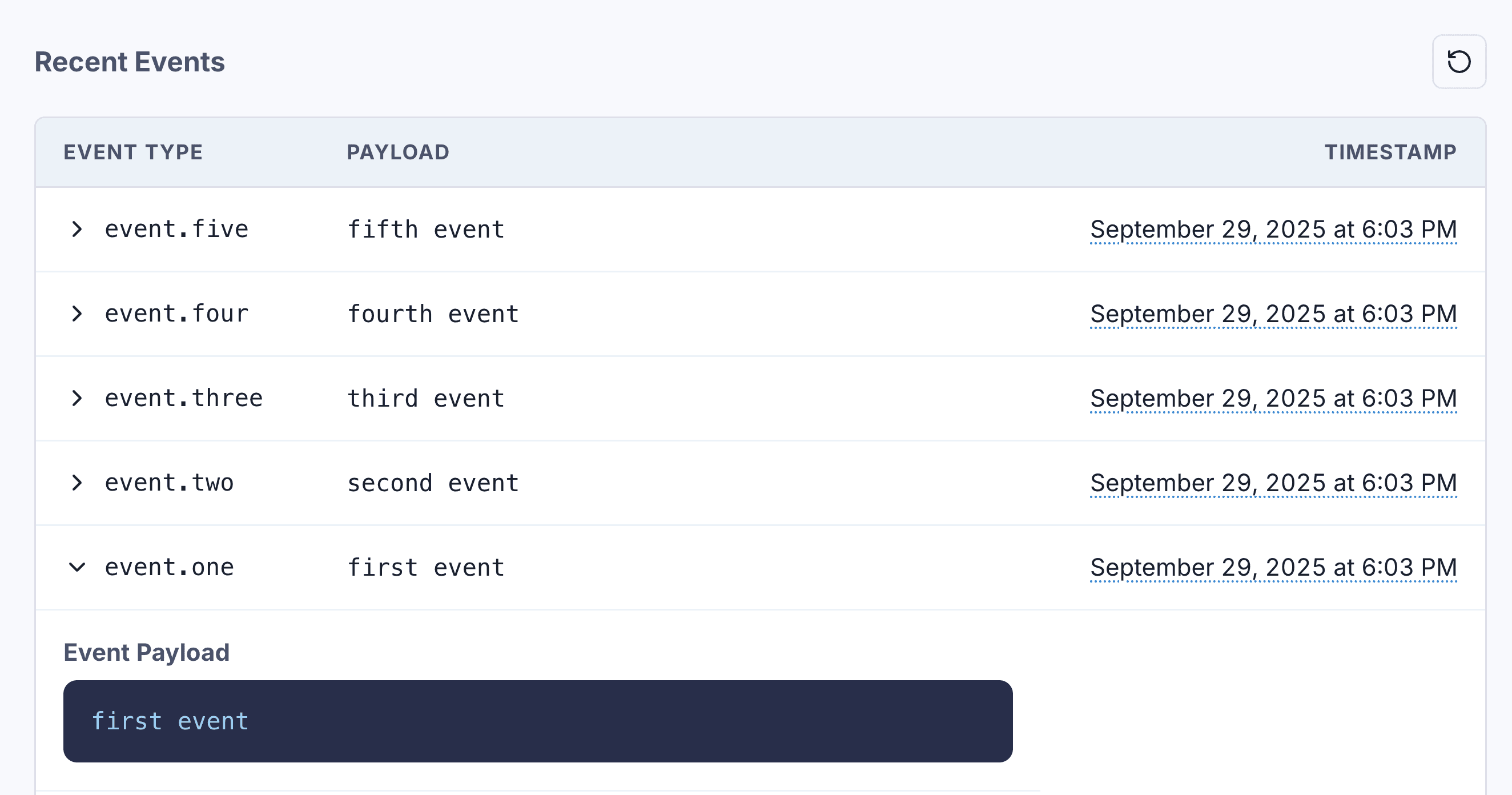 stream-recent-events