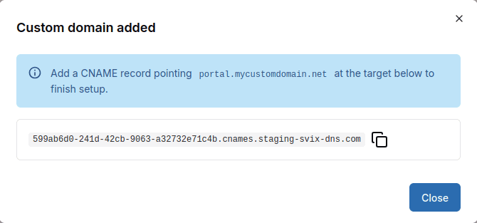 CNAME setup