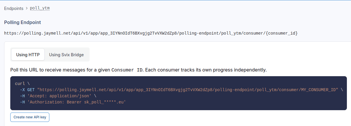 Polling Endpoint with Custom Domain