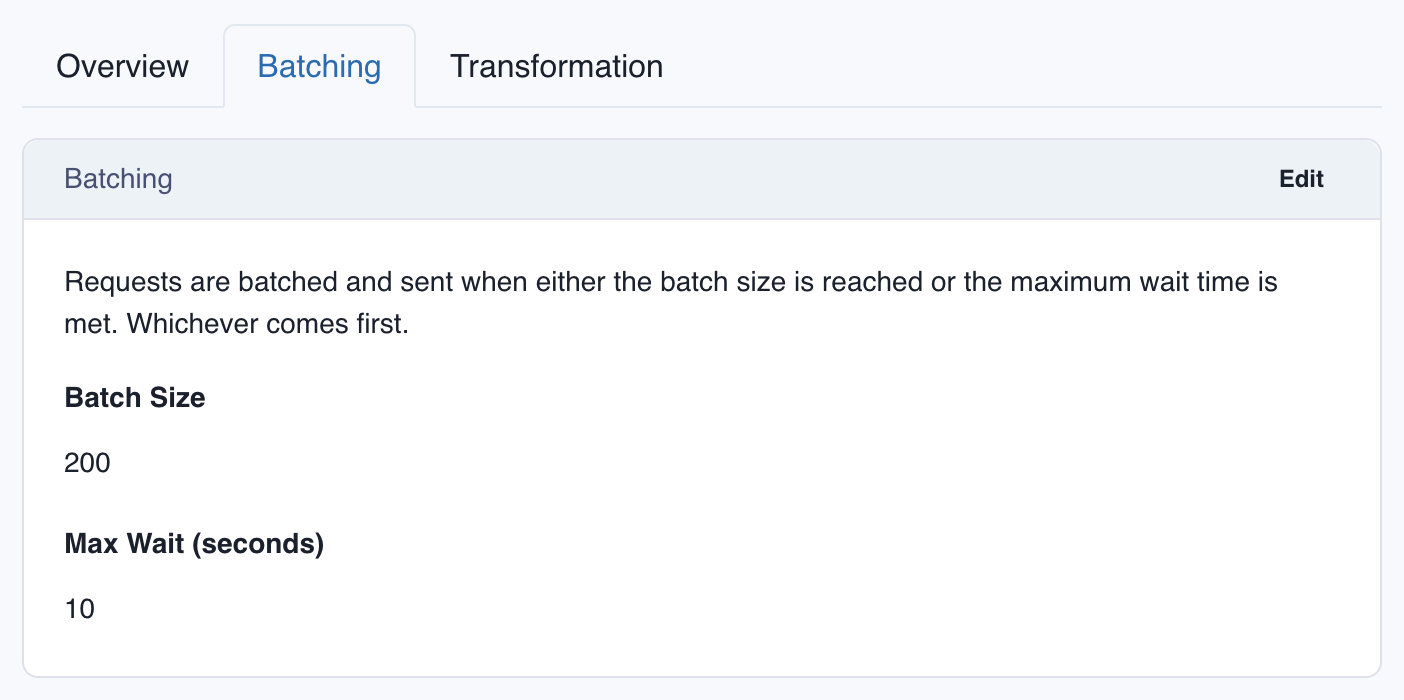 FIFO Endpoint Batching