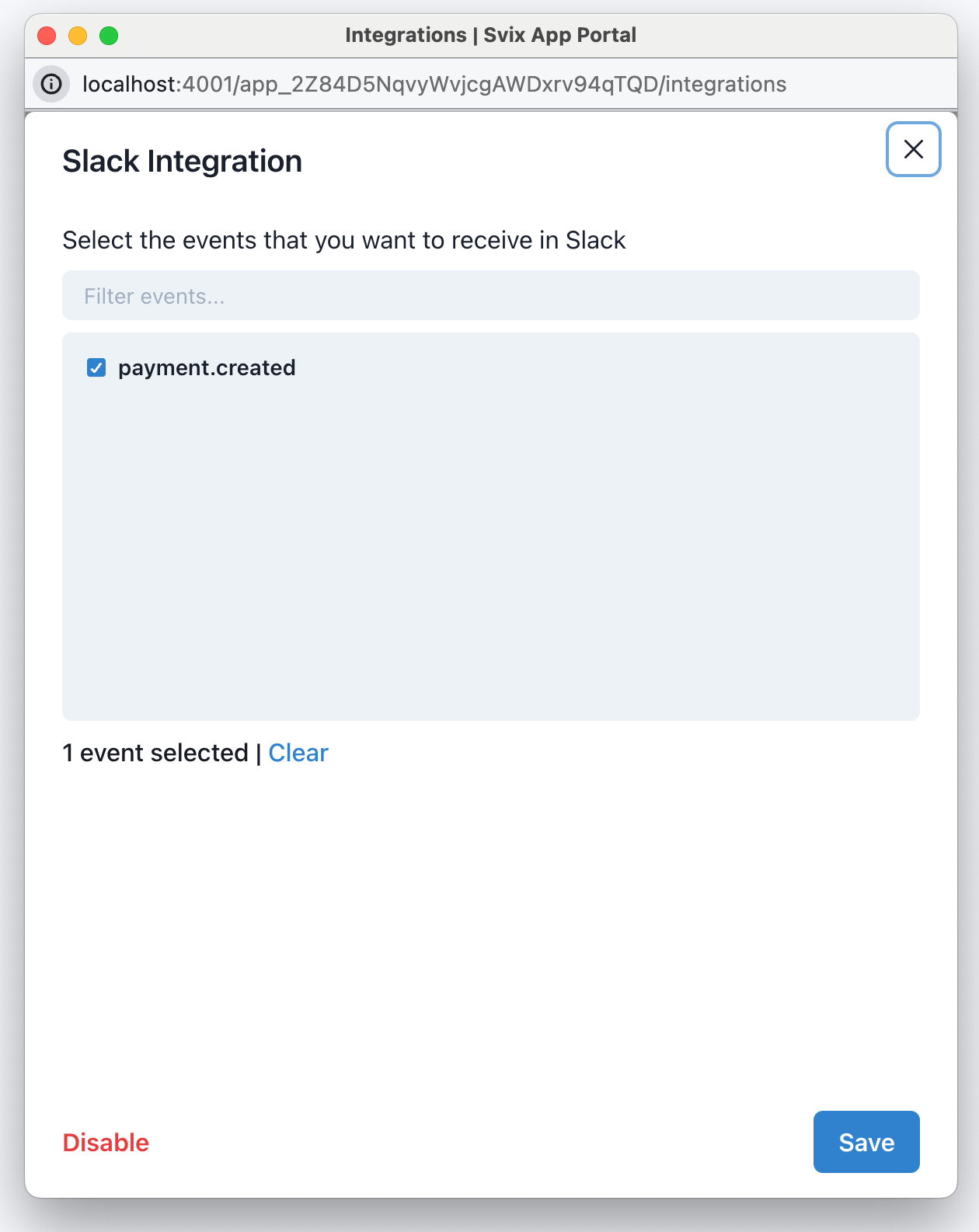 Configure Slack connection